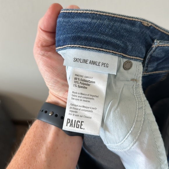 PAIGE | Anthropologie Skyline Ankle Peg Jeans Size 28 Medium Wash - Picture 12 of 12